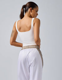 HEROINE SPORT Dalia High Support Top in white - women's tank top - alternate view