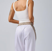 HEROINE SPORT Dalia High Support Top in white - women's tank top - detail view
