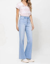 Vervet By Flying Monkey - Olivia Comfort Stretch Button Up Wide Leg Jeans