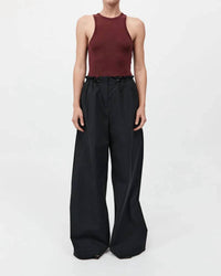 St. Agni - Paper Bag Waist Pants - Petite