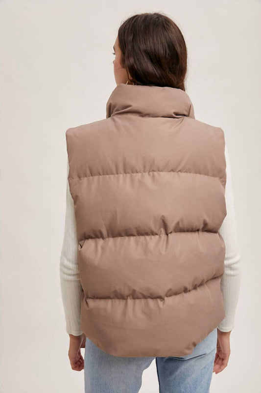 Bluivy - Zipper Front Puffer Vest