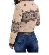 Wrangler - Print Crop Faux-Shearling Jacket