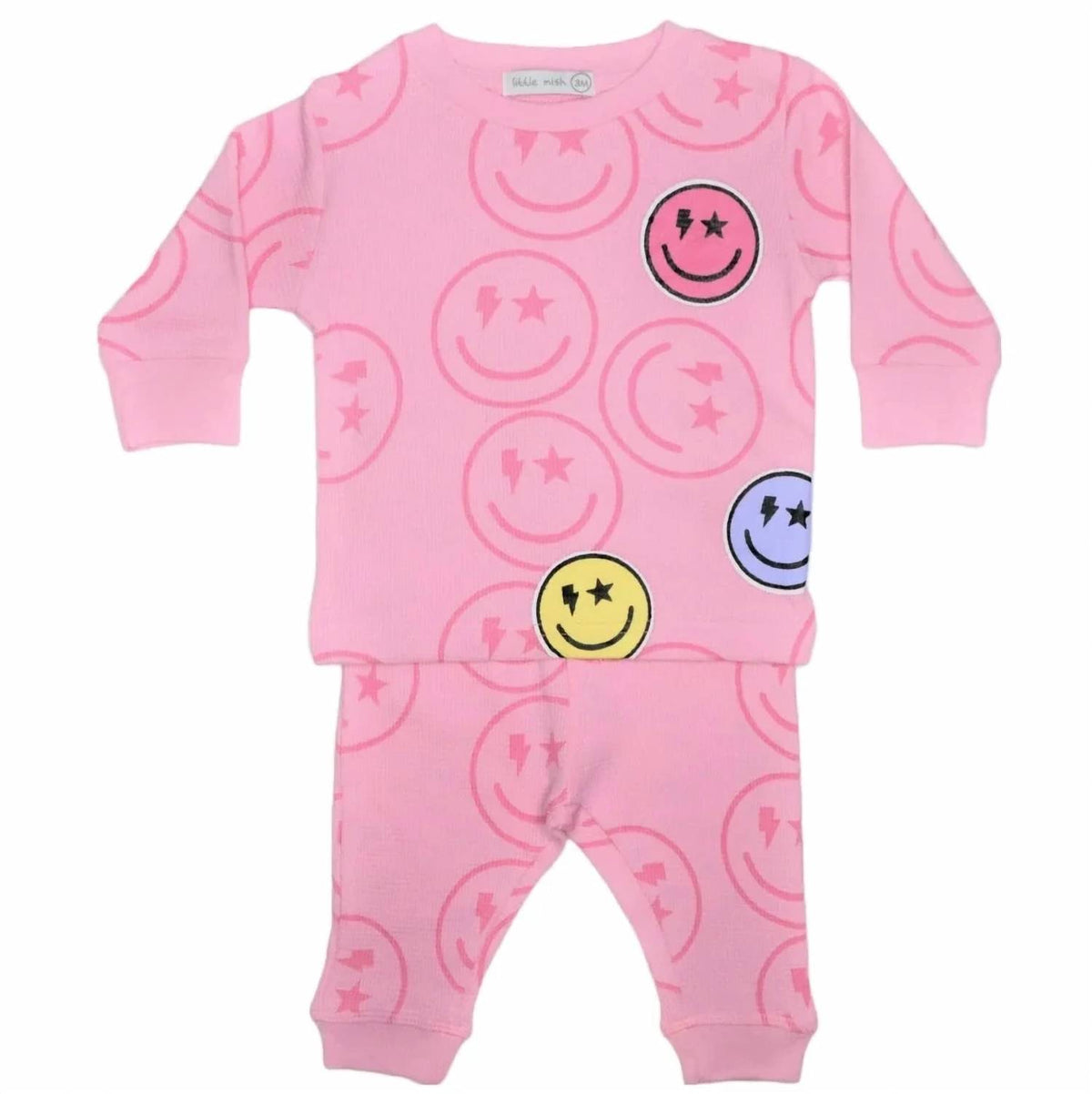 Baby Steps - Kids' Drip Smiles Thermal Shirt & Pant