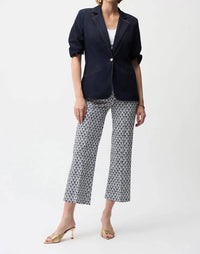 Joseph Ribkoff - Geometric Flared Crop Pant