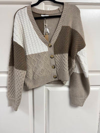Blu Pepper - Textured Button Down Cardi