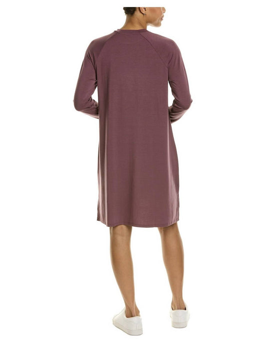 Eileen Fisher - Crew Neck Long Sleeve Mini Dress