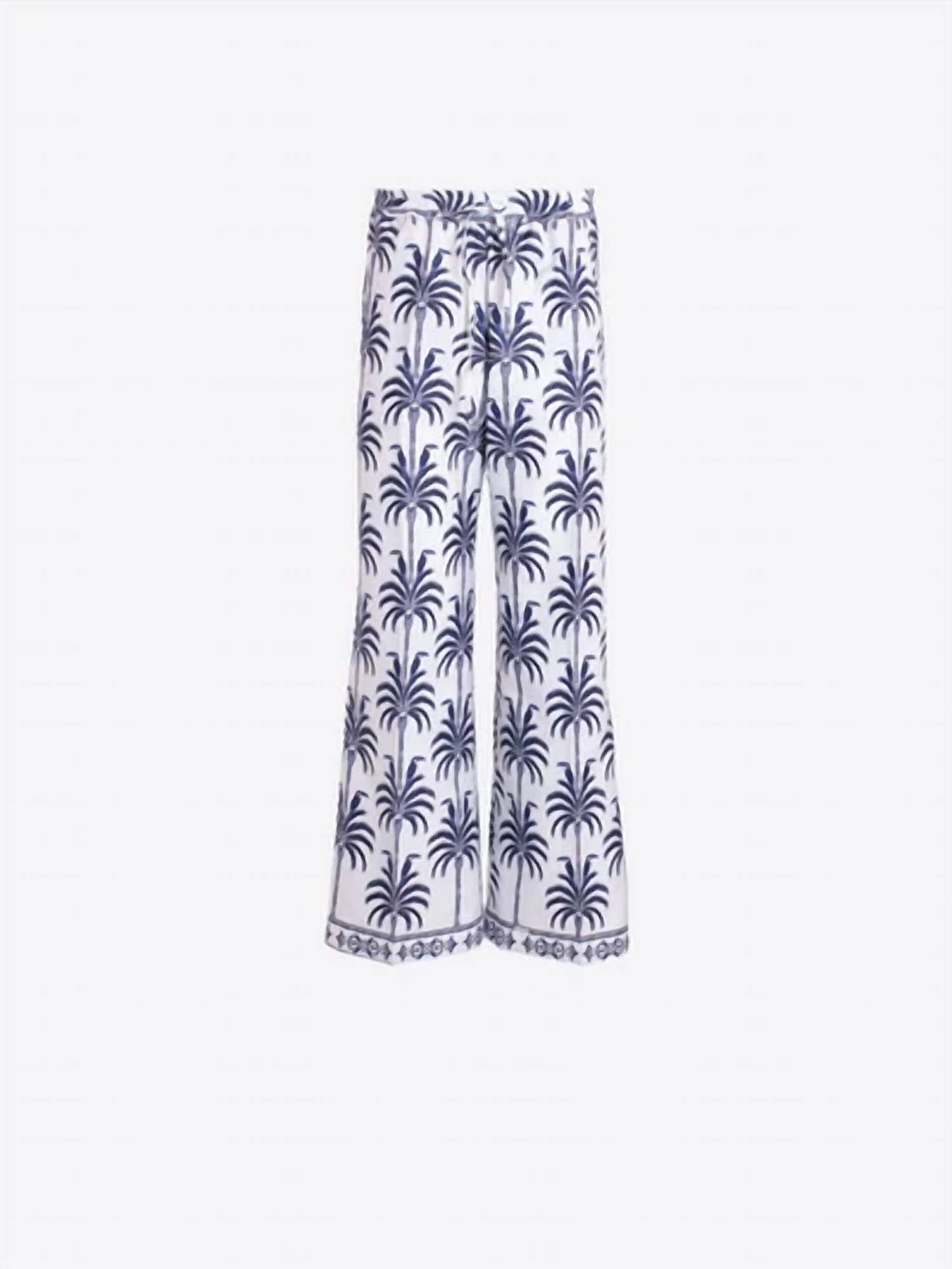 Vilagallo - Palm Print Trousers