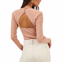 Astr - Rosa Scoop Cutout Sweater