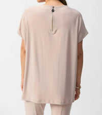 Joseph Ribkoff - Short Sleeve Silky Knit Mesh Tunic Top