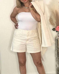 Muy Muy Fancy - Oversized Vest And Short Set