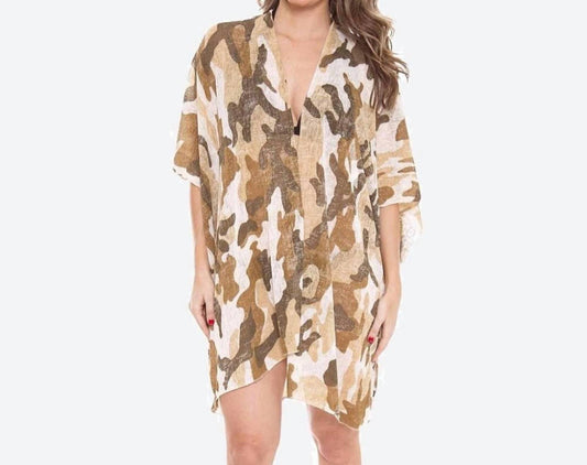 Judson & Co. - Lightweight Camouflage Print Kimono