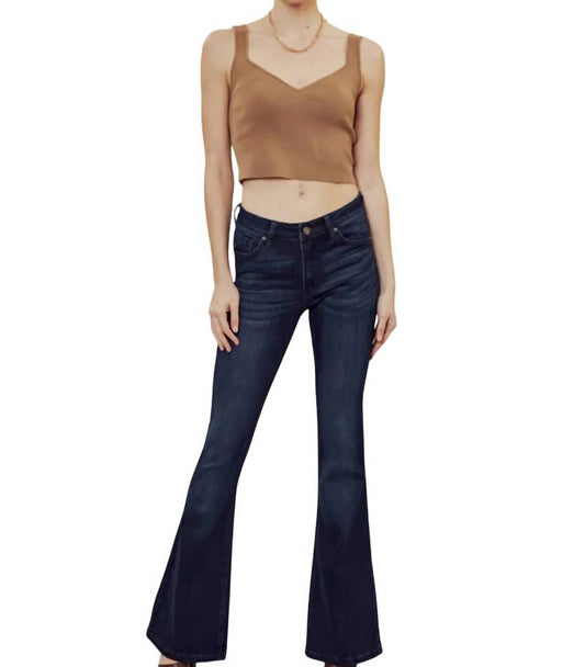 Kancan - Prein Mid Rise Flare Petite Jeans