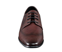Amali Men's Rui Oxford Shoes in burgundy - men's shoe - detail view