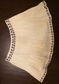 Rococo Sand - pintuck detail skirt