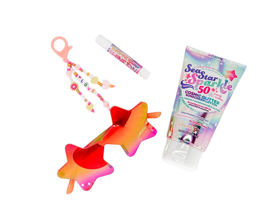 Sunshine & Glitter - Sunscreen Deluxe Travel Bag Gift Set