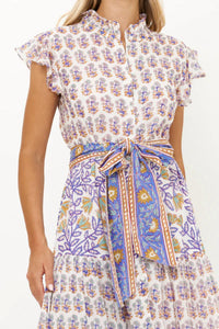 Oliphant - Women's Nappa Ruffle Maxi Dress