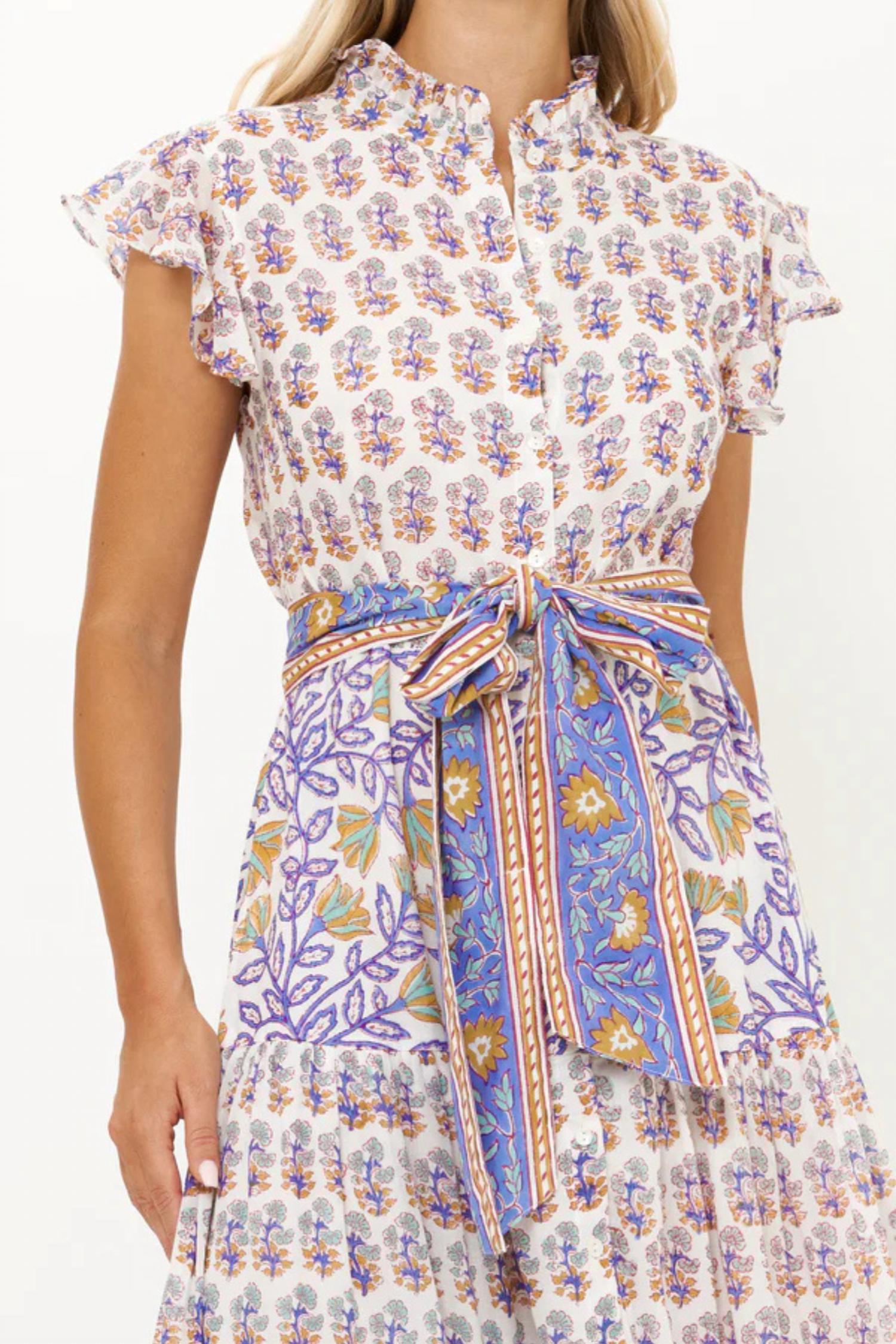 Oliphant - Women's Nappa Ruffle Maxi Dress