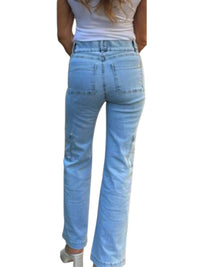 Bevy Flog - Rose Cargo Wide Leg Pants