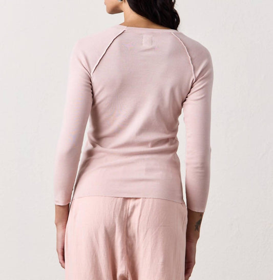 Nsf - Aria Fitted Rib Knit Raglan Crew