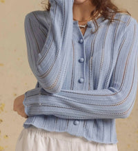 27 Miles Malibu - Elody Cotton Pointelled Cardigan