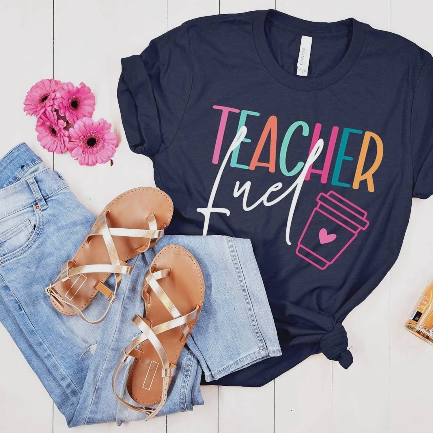 Viv & Lou - Women's Teacher Fuel Graphic Tee