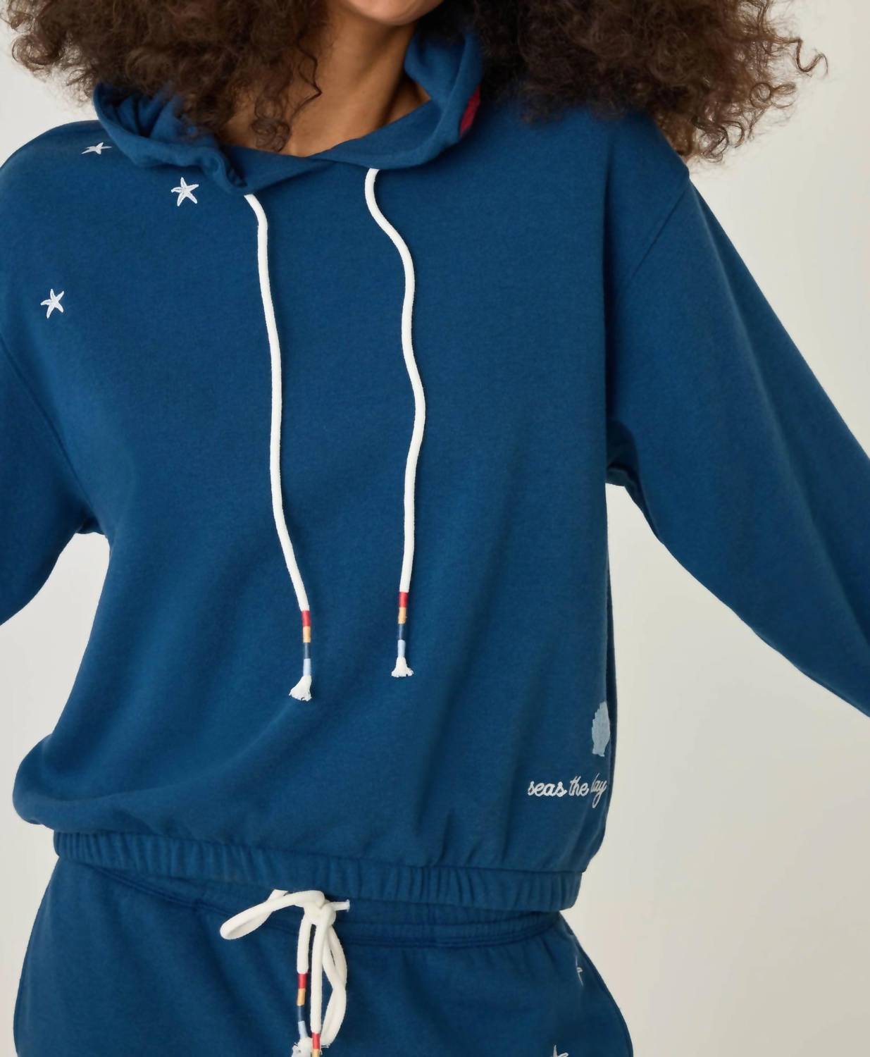Pj Salvage - Maritime Lounge Embroidered Hoodie