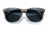 Sunski Women's Mini Headland Round Sunglasses in grey black - women's accessory - detail view