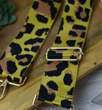 Lauren Lane - Women's Leopard Print Adjustable Crossbody Bag Strap