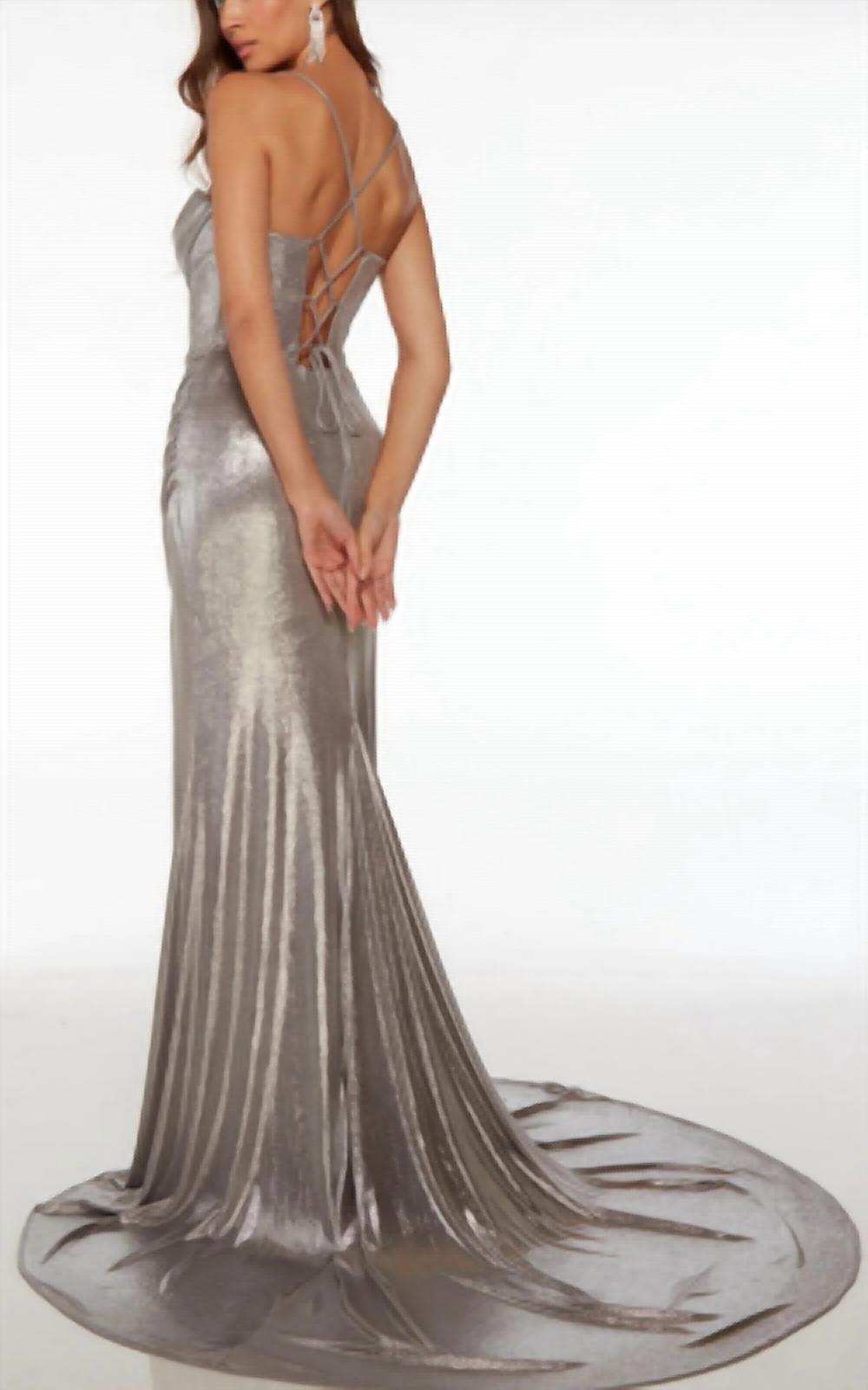 Alyce Paris - Metallic Corset Dress