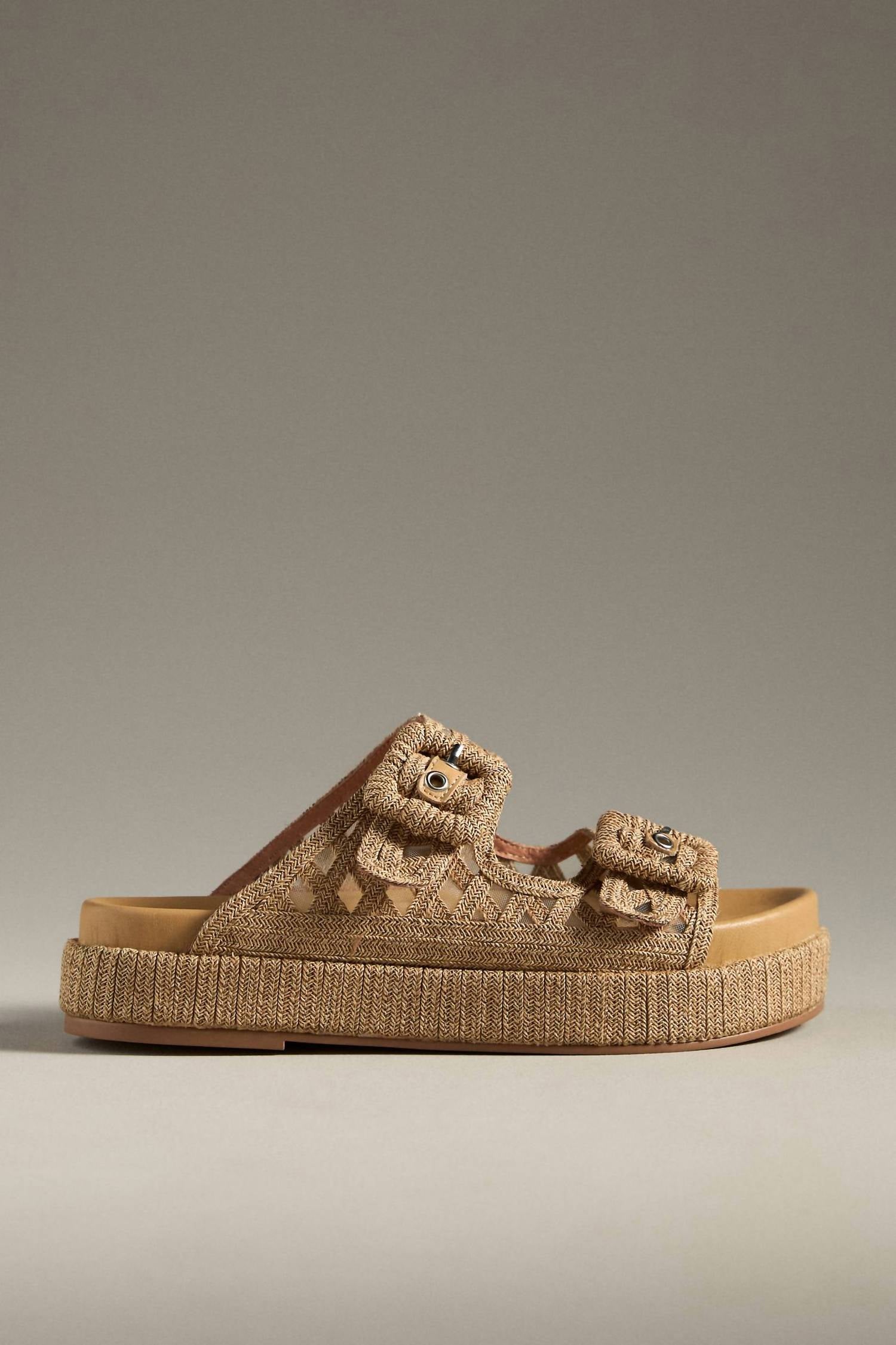 Bibi Lou - Women's Raffia Slides
