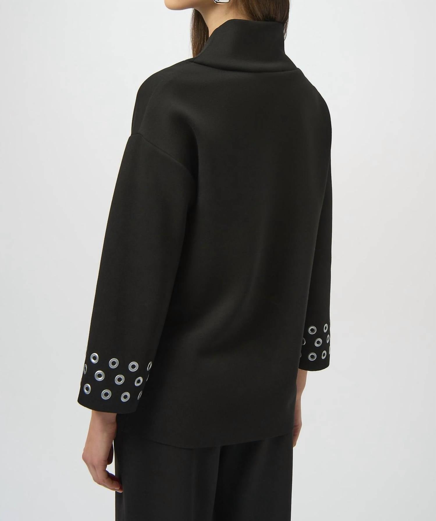 Joseph Ribkoff - Grommet 3/4 Sleeve Top