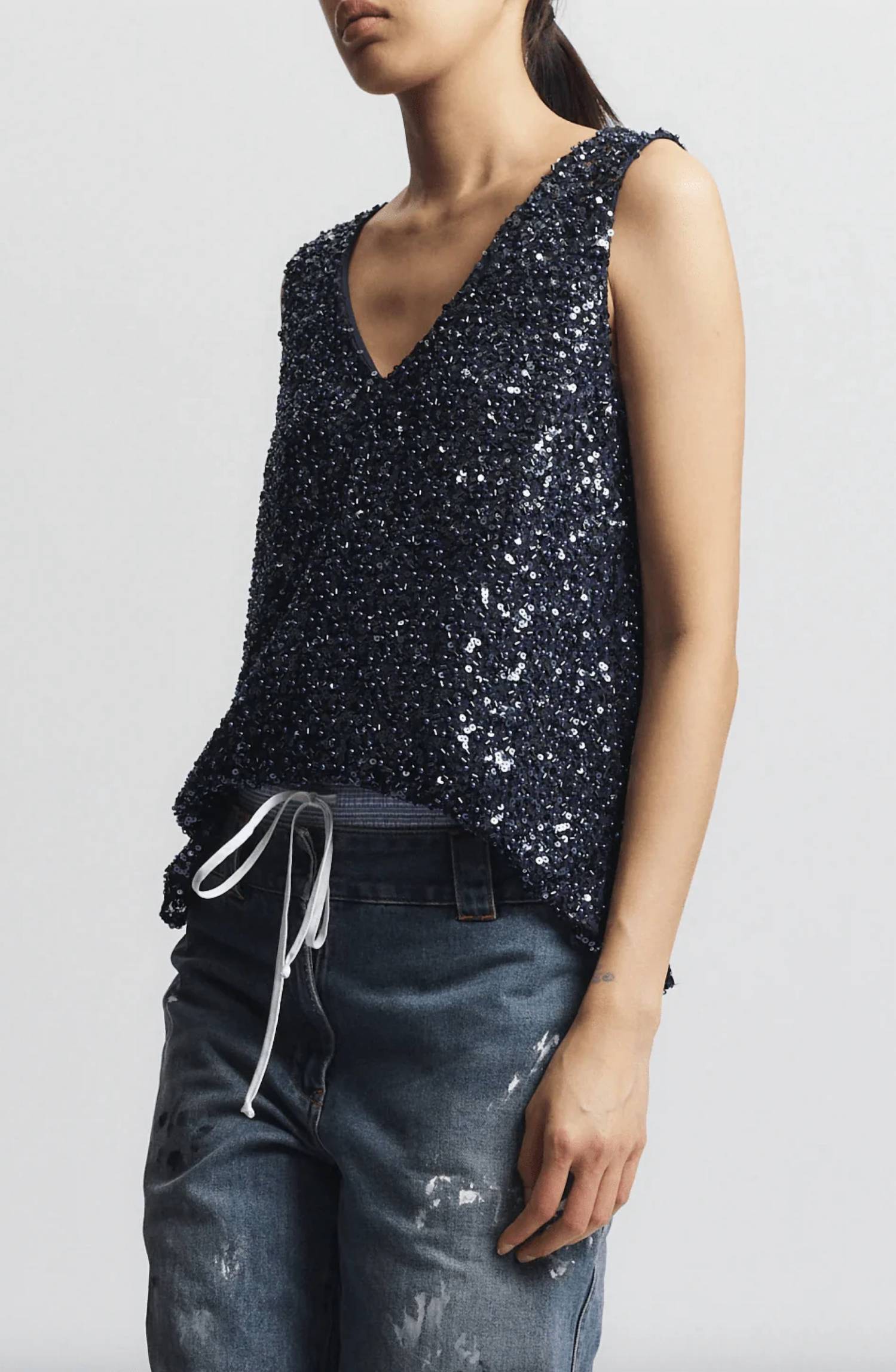 Saint Art - Kinley Beaded Top