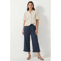 Naked Zebra - Ruffle Detail Capri Pants