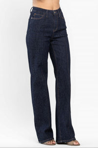 Judy Blue - Dart Seam Wide Leg Denim Jeans