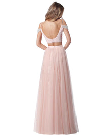 Sherri Hill - Beaded Shoulder Strap Prom Dress