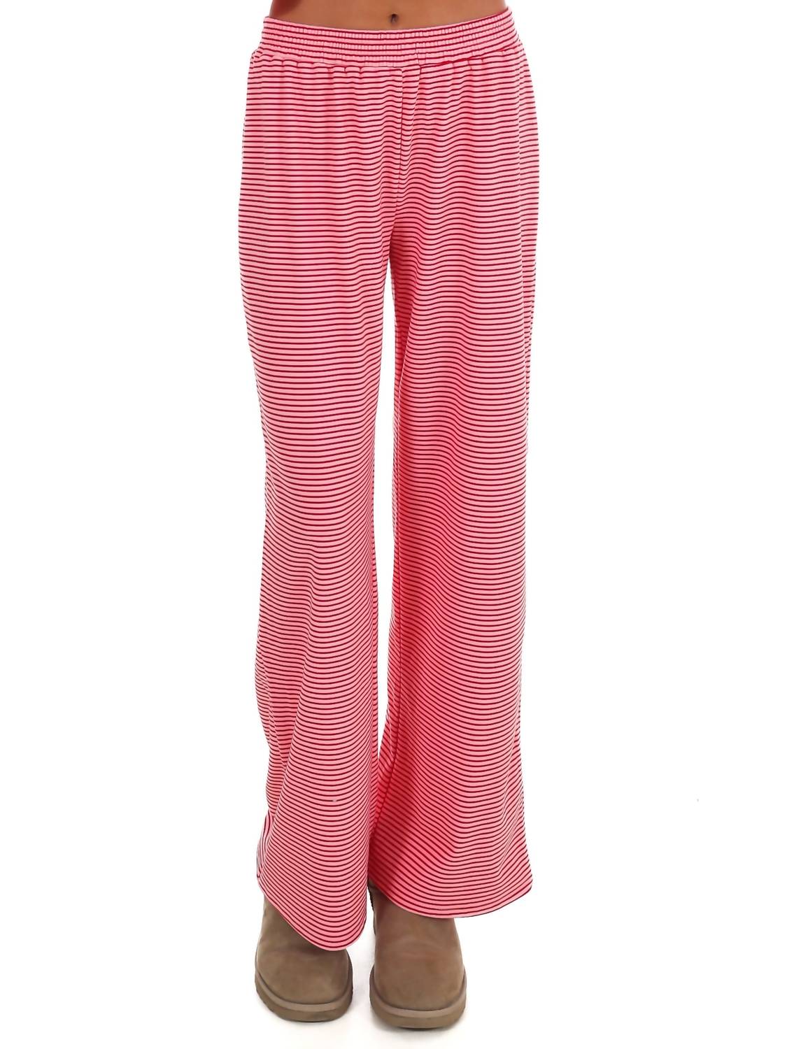 Things Between - Homebody Stripe Fleece Pants