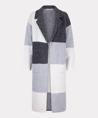 Esqualo - Colour Block Long Cardigan