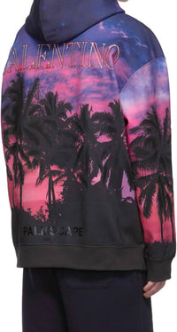 Valentino - All-over Printed Drawstring Hoodie