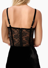 Cami Nyc - Valentyna Velvet Corset Bodysuit