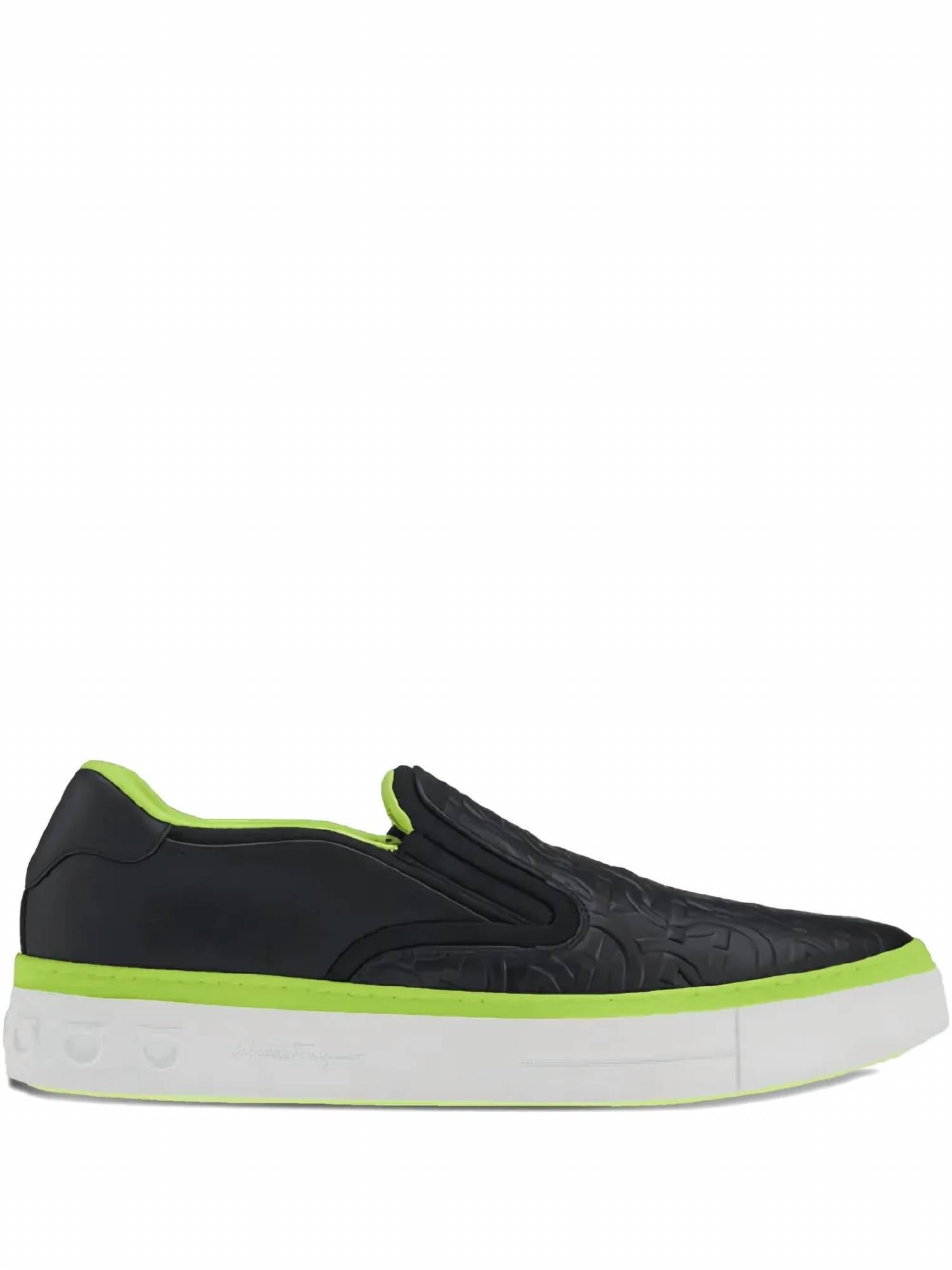 Salvatore Ferragamo - Men's Embossed-logo Slip-on Sneaker