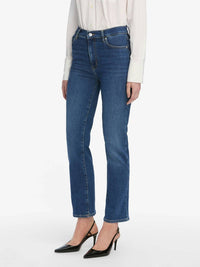 FRAME Le Sleek Straight Leg Jeans in blue - women's jeans - alternate view