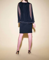 Joseph Ribkoff Sheath Dress in black - women's dress - alternate view