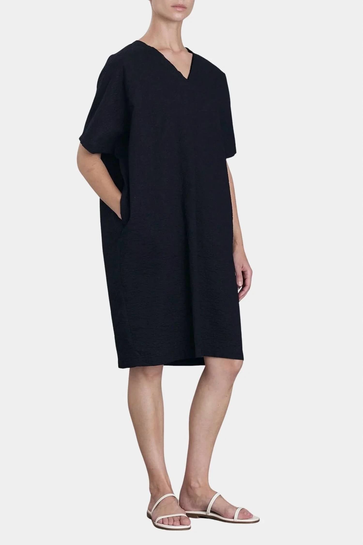 Black Crane - V-neck Mini Dress