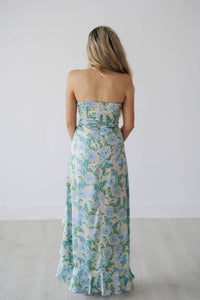 DRESS FORUM Amira Dress in blue multi - women's dress - alternate view