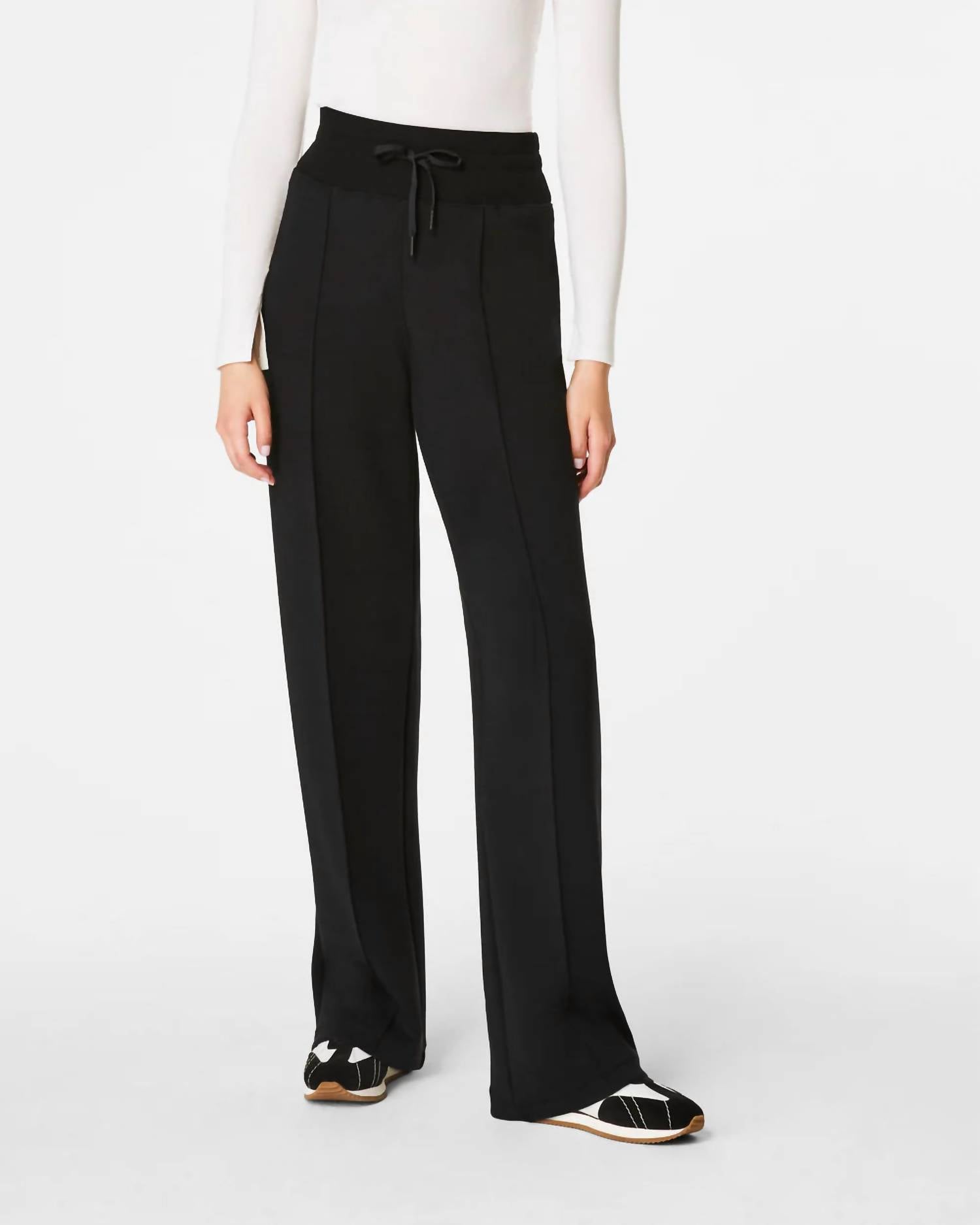 Before You - Wide Leg Pintuck Pants