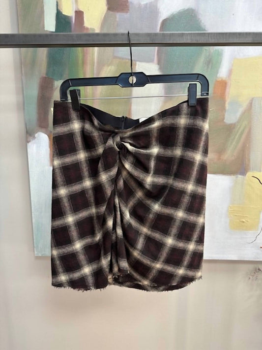 Isabel Marant - WOMEN'S CHECK WOOL BLEND MINISKIRT