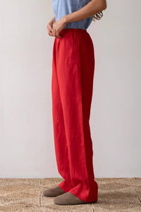 Donni. - Linen Simple Pant