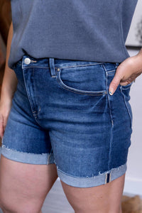 Risen - High Rise Cuffed Shorts