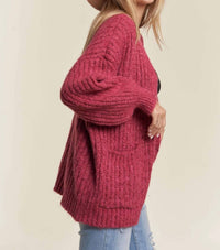Madelyn - Pretty Chunky-knit Sweater Cardigan