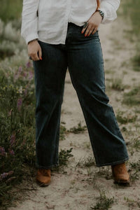 Just Black Denim - High Rise Retro Straight Jean